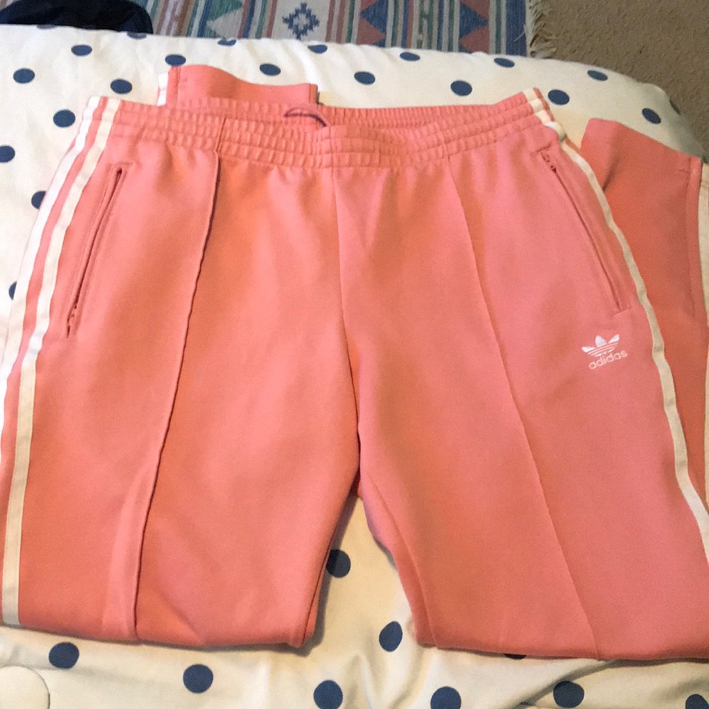Addidas Pink Skinny Track Pants